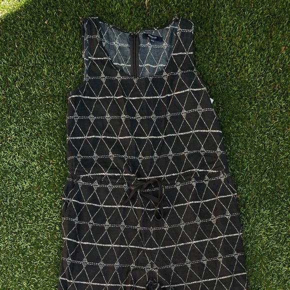 SOLD Madewell Black + White Jumpsuit Size XXS - Picture 3 of 5